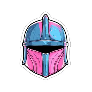 Sticker Pink Helmet