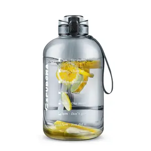 3L Water Bottle with Removable Straw & Handle, 1 Count Large Capacity Portable Leak-proof Water Bottle with Scale Mark, Sports Water Bottle for Gym Outdoor Leakproof Water Bottle Drinkware