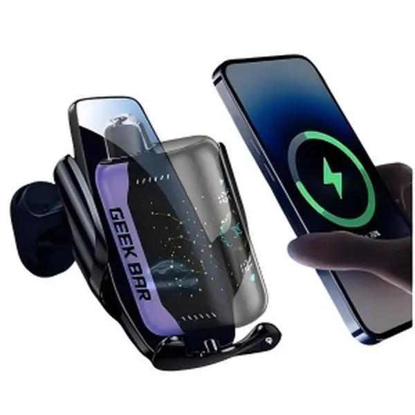 This is geek bar Gradient Silicone iPhone Case - Durable and Stylish Protection for Your Device