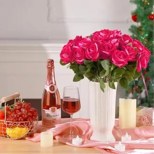 20/30/40pcs Artificial Synthetic Rose Flowers, Decorative Roses Decorations, DIY Wedding Bouquet Centerpiece, Bridal Shower Valentine's Day Baby Party Home Decoration