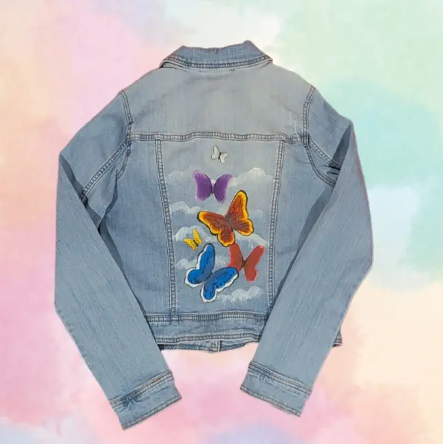 Custom Painted Denim Jacket
