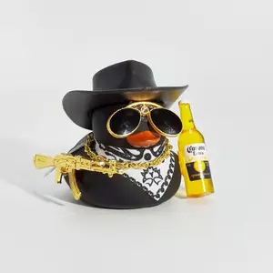 Cowboy Rubber Duck Car Ornament for Jeep Duck Car Dashboard Decorations Quirky Rubber Duck Car Accessories Funny Office Gifts #VHH #FFM