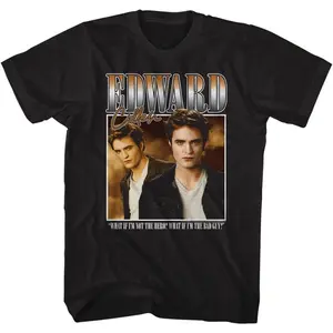 LWG-Twilight T Shirt Edward Cullen Adult Short Sleeve Vampire Twilight Movies Graphic Tees Customizable with Name or Quote