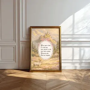 Throne of Glass Art Print, Once Upon a Time TOG Quote, Nursery TOG Art, Aelin Galathynius Fan, Book Quote Poster, Book Wall Art (Unframed)