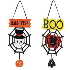 Christmas Cartoon Hanging Decoration, 1 Count Ghost & Spider Themed Hanging Ornament, Party Decoration, Door Decor, Hanging Decor for Home Party