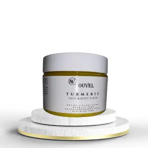 Turmeric and Kojic Acid Scrub Dark Spot and Hyperpigmentation Skincare Acne Brightening Discoloration Exfoliator Gentle