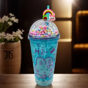 Magical Light-Up Color-Changing Bunny Cups with Adorable Beads and LED Glow holiday  tumbler