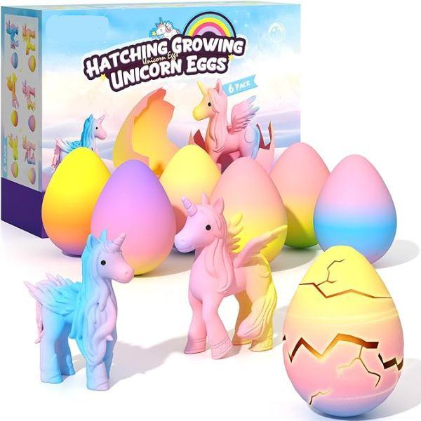 Unicorn Hatching Rainbow Eggs for Kids – 6 Pack Unicorn Surprise Toys, DIY Craft Kit for Boys & Girls, Easter Basket Stuffers, Birthday Party Favors & Gifts for Kids Ages 3–8 Unicorn Hatching Rainbow Eggs for Kids – 6 Pack Unicorn Surprise Toys, DIY Craft Kit for Boys & Girls, Easter Basket Stuffers, Birthday Party Favors & Gifts for Kids Ages 3–8