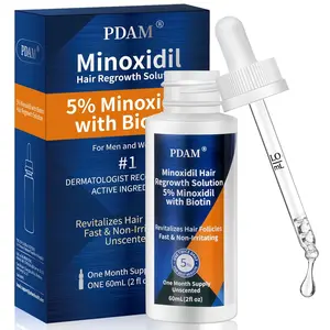 Pdam 5% Minoxidil for Men and Women, Beard Care Serum Hair & Beard Daily hair care Men's Hair Regrowth Solution