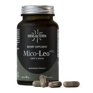 Hifas de Terra Mico-Leo - Organic Lions Mane Supplement Capsules, Lion's Mane Mushroom Extract, Nootropic for Brain, Focus, and Memory for Adults - 70 Vegan Capsules