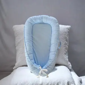 Soft & Breathable Baby Play Mat, Adjustable Portable Fiber-filled Organic Fabric Crawling Pad, Baby Bedding for Home & Travel, Soft Warm Bedding, Soft Warming Bedding