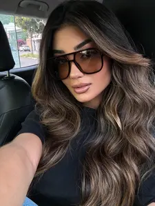 Geometric Frame Glasses, Trendy Casual Glasses for Everyday Use, Fashion Accessories for Outdoor Activities, Trendy Beach Eyewear, Trendy Shades