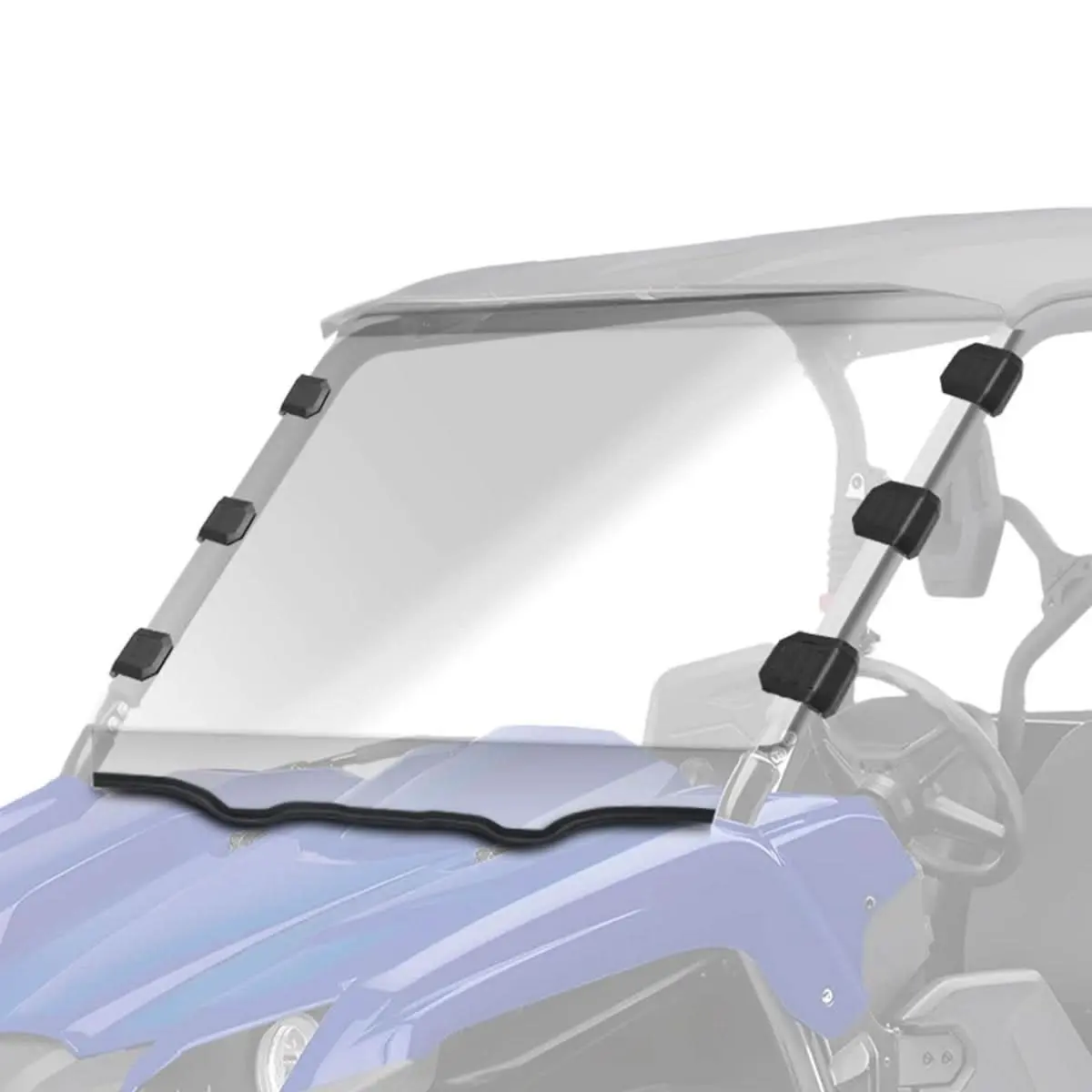 StarknightMT Viking Full Front Windshield, 5mm Thickness High Performance Polycarbonate Accessory with Scratch Resistance, UV Filtering, High Light Transmission, Easy Installation & Instruction Manual for 2014-2025 Viking/Viking VI