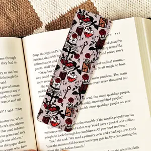 Rose Petals and Pages - UV Printed Acrylic Bookmark