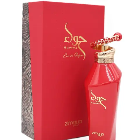 Women's Zimaya Hawwa Red Eau de Parfum (EDP) Spray - 3.4 fl oz, EDP Gourmand Fragrance, Strawberry Burst, Spicy Notes, Citrus Grapefruit, Grapefruit Lift, Peachy Floral, Musky Finish, Warm Vanilla Base, Long-Lasting Scent for Adults