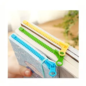 Creative 3D Zipper Style Bookmark Funny Reading Book Folder Page Clip Cute Book Mark Novelty Stationery Gift For Boys Girls