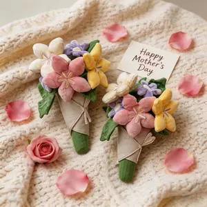 Mother's Day Gift Plush Toy Bouquet for Girls Graduation & Birthday Present for Girlfriends Mothers Teachers and Nurses Soft Cuddly Plush Toys