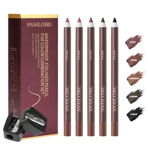 5PCS Smooth Glide Eyeliner Pencil Set – Waterproof and Smudge-Resistant Eye Liners with Creamy Texture, Long-Lasting Eye Makeup for Everyday Wear, Date Night and Party Looks.