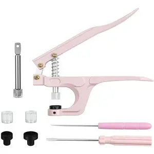 NXTOV Plastic Snap Pliersg, Hand-held Pliers Tool for T3 T5 T8 KAM Snaps, Button Fastener Press Attacher Punchfor Crafts Clothing