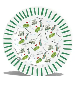 Golf Melamine Plate (set of 4)