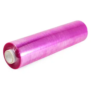 IDL Packaging 12" x 1000' Clear Plastic Wrap for Food, Violet Color – BPA Free Food Wrap with 100% Breathable PVC Compound – Trusted Cling Wrap Roll for Packing and Storing Food