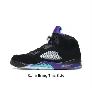 Matte black suede mid-top sneakers with dual violet & mint jagged midsole details + icy translucent outsole