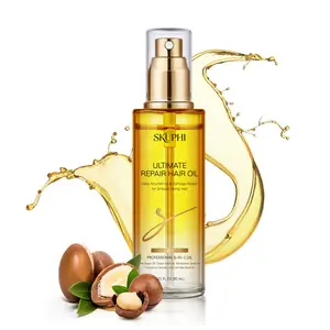 SKUPHI Ultimate Conditioning Oil Spray,6 IN 1 Leave-In Conditioner Comforting,Scalp & Hair Strengthener,Heat Protector,Smooths Hair,Infused with Argan Oil,80ml/2.7 fl.oz