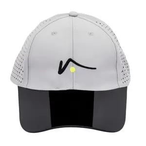 Gray Structured Nylon Mesh Hat transparent visor