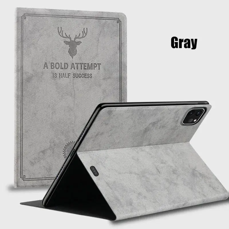 Premium Deer Head Case for IPad Air Pro 12.9 11 10 9 8 7 6 5 4 3 2 Th Air Mini 6 5 4 3 2 1 Folding Stand Leather Tablet Cover
