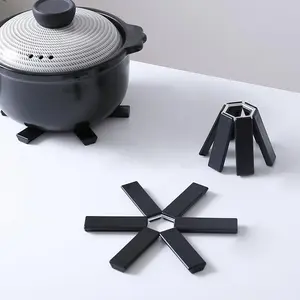 3 Piece Set Insulation Mats Foldable Non-Slip Heat Resistant Dining Mat Durable Folding Pad Ideal Kitchen Utensils Coasters Collapsible Dish Mats