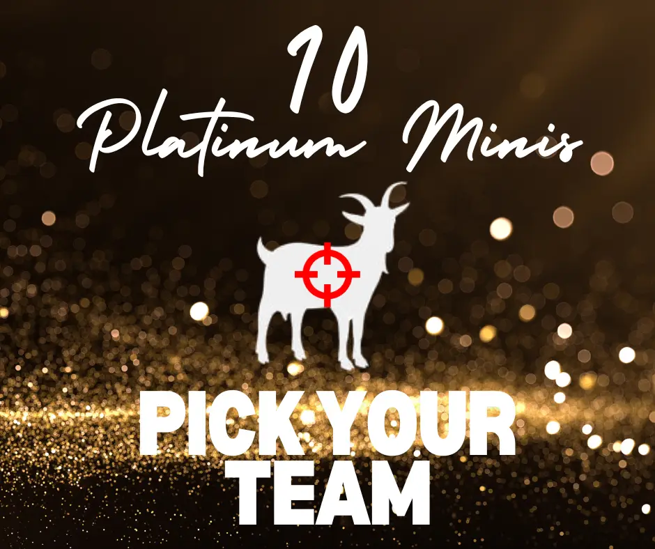 10 Factory Sealed BS Collectibles Platinum Minis! Pick Your Team!