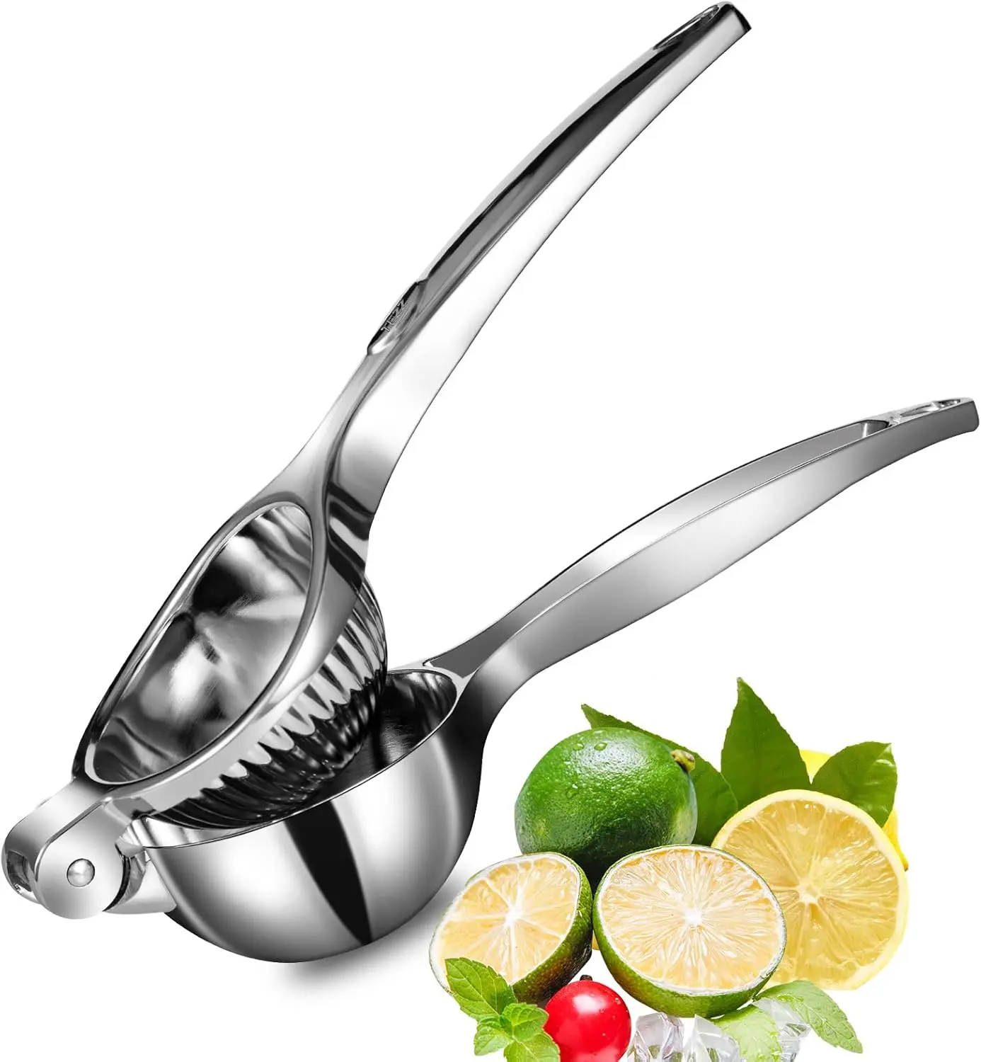 Premium Lemon Squeezer - Large Heavy-Duty Handheld Kitchen Utensil for Fruit, Metal Hand Press Citrus Juicer, Lime Squeezer Bar Tool