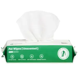 Pet Marvel Silver Ion Antibacterial Dog and Cat Wipes Fragrance-Free Hypoallergenic Suitable for Paws, Bottom, Face, and Ears