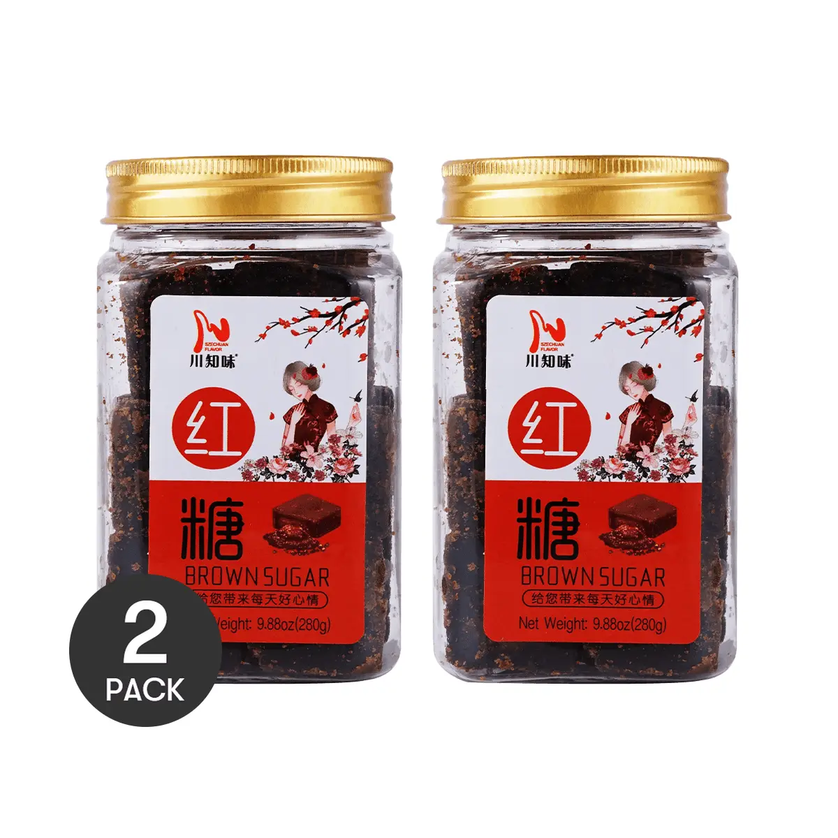 Szechuan Flavor Brown Sugar 2 Pack 9.88 oz Each - Authentic Chinese Sweetener for Cooking and Baking Szechuan Flavor Brown Sugar 2 Pack 9.88 oz Each - Authentic Chinese Sweetener for Cooking and Baking