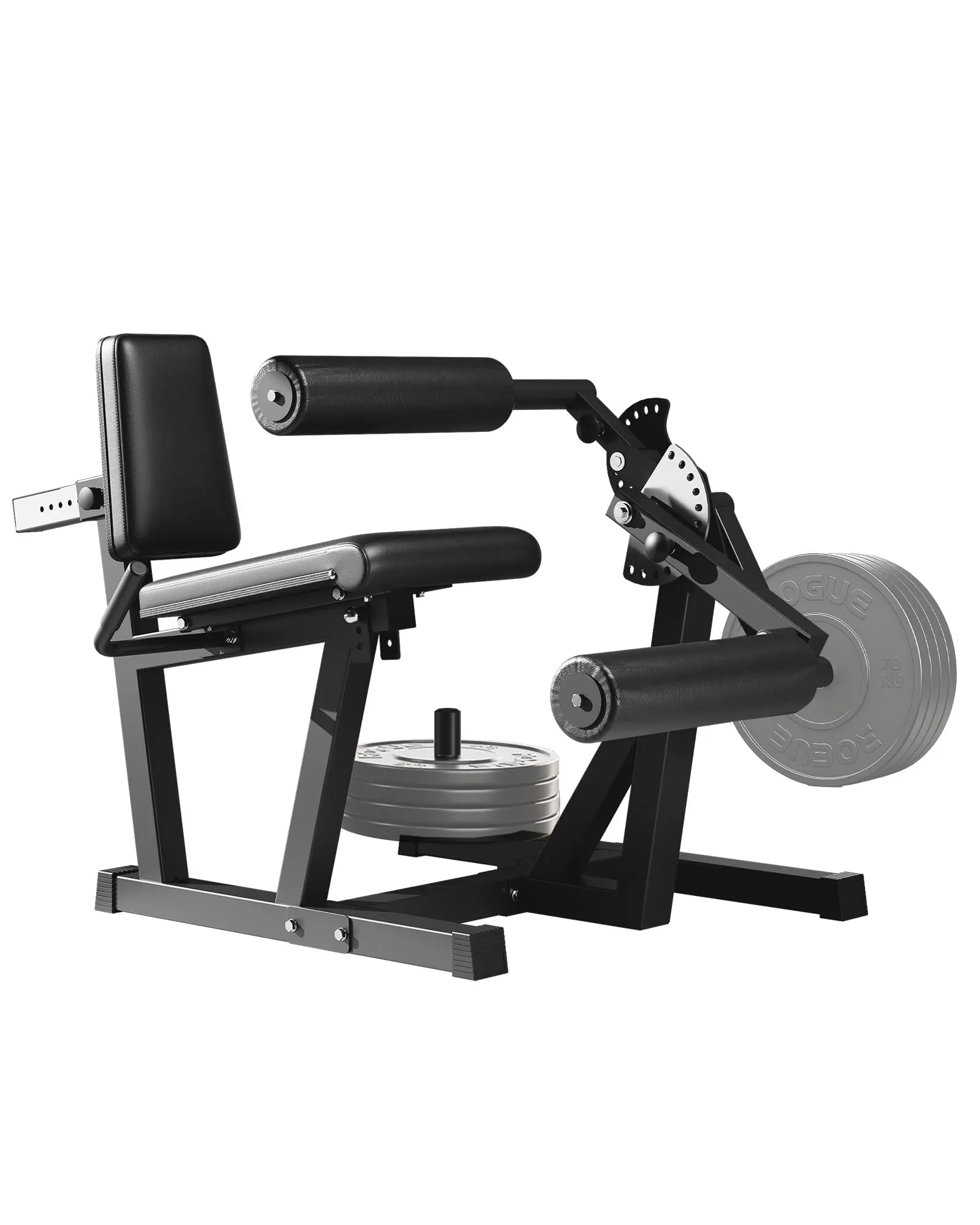 Leg Extension and Curl Machine - 700 LBS Capacity Leg Extension Curl Machine for Home Gym, Hamstring Curl, Hip Thrust & Calf Raise, Heavy-Duty Lower Body Workout Equipment,Black