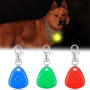 Pet LED Safety Pendant for Night Walks - Durable Long-Lasting Battery, Easy Clip-On Gift for Dogs Cats Holiday Festival