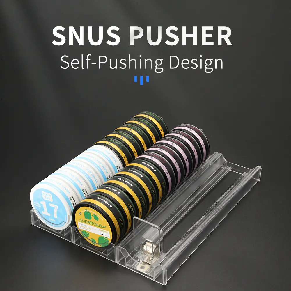 2/6PCS Automatic Sliding Candy Shelf Pusher, Clear Auto Feed Organizer for Pocket Candy & Snacks, Retail Display