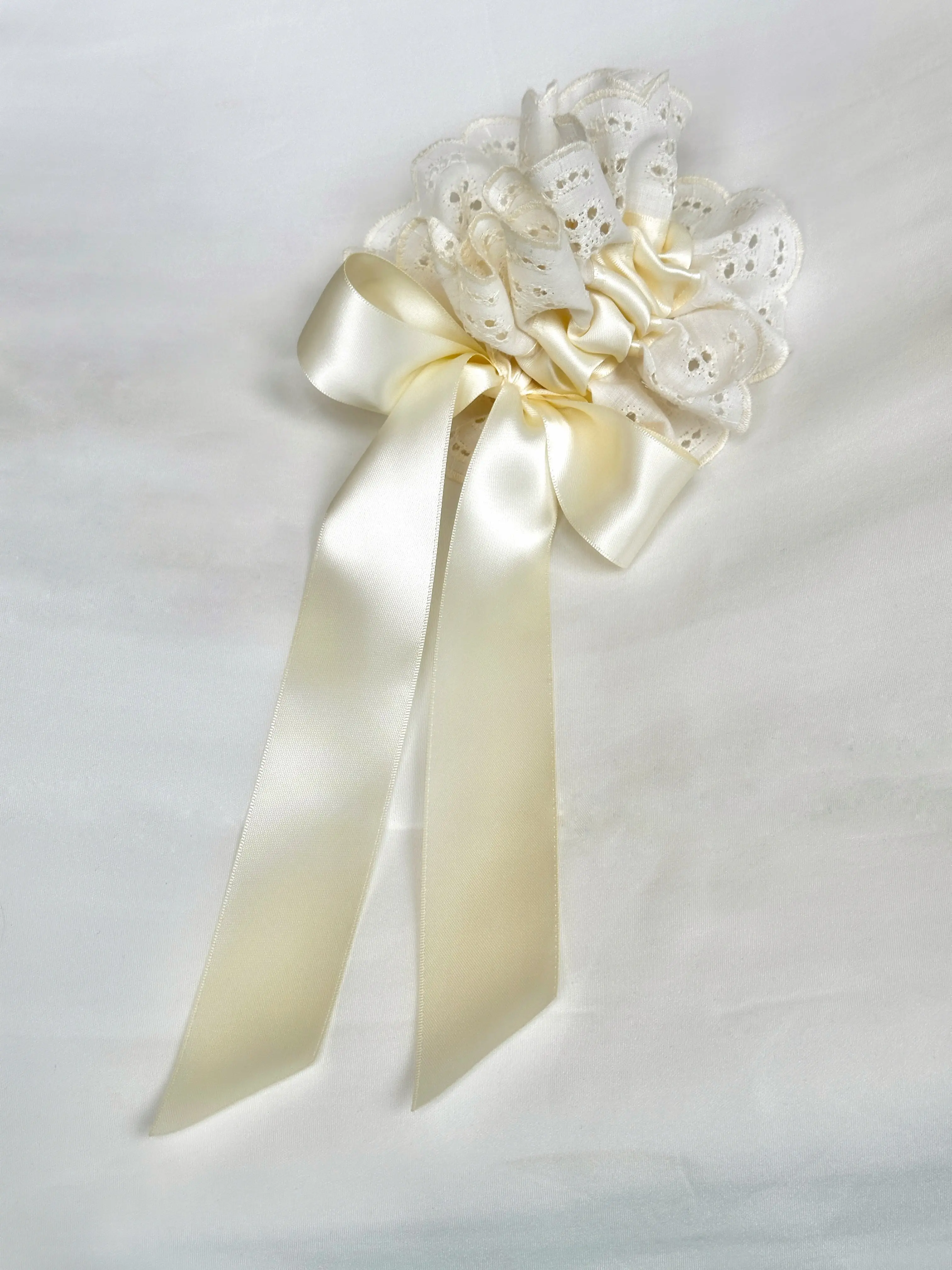 Eyelet Peplum Scrunchie Scrunchies For Hair Hair Tie
