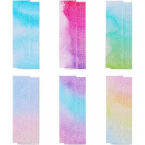 36 count  Sensory Stickers Fidget Textured Strips    for Adults Teens Calm Strips with Tactile Rough Textured for Classroom Desk Office Sensory Strips (Watercolor Style)