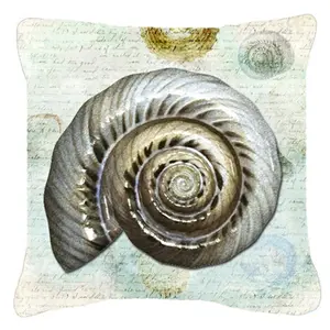 Carolines Treasures  14 x 14 in. Shells Fabric Decorative Pillow