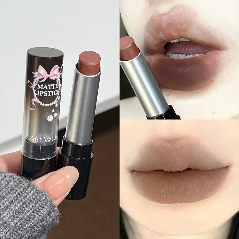 Matte matte lip gloss, smooth, lightweight, waterproof, long-lasting, non stick cup creates perfect lip makeup Matte Lipstick Lip Cosmetic Lip Products Makeup