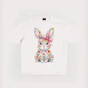 Unisex Retro Happy Easter Bunny Comfort Colors Short Sleeve T-Shirt-ldeal ForEaster Party Tee