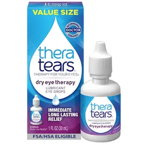 TheraTears Dry Eye Therapy Eye Drops for Dry Eyes, 1.0 Fl Oz