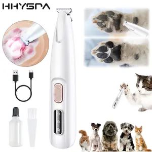 Pet Paw Trimmer With LED Light, Pet Micro Precision Trimmer, Waterproof Rechargeable Pet Shaver with USB Low Noise, Multifunctional Pet Hair Clippers for Paws Eves Ears Face Rump, dog stuff, cat paw trimmer