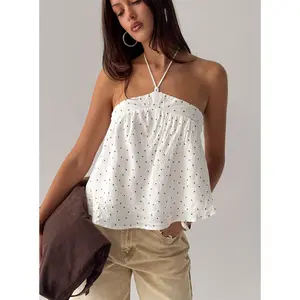 Moonlit Top White Polka Moonlit Top White Polka
