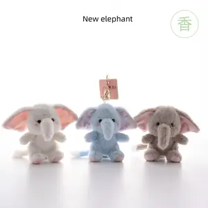 New Cartoon Cute Elephant Plush Keychain, Adorable Study Buddy Doll, Backpack Bag Pendant Charm