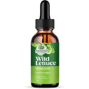 Amazing Botanicals Alcohol Free Wild Lettuce 10X Extract Tincture 30,000 mg | Bulk Size | - (4 FL Oz)