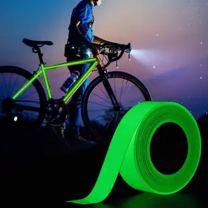 Glow in The Dark Tape, Luminous Night Fishing Tape, Green Warning Floor Tape, Luminous Anti-Slip Stair Stickers, High Visibility Reflective Tape for Stairs, Steps, Halloween DIY, Bikes, Cars