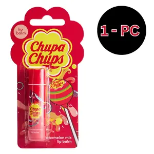 Chupa Chups Lip Balm – Hydrating & Moisturizing Lip Care for Dry, Chapped Lips (4g) | Fruity Flavors: Juicy Orange & Juicy Melon | Smooth & Soft Lips