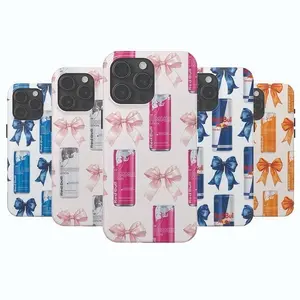 Premium Energy Drink Can Custom Protective Smartphone Casing - Shockproof Rubber-Polycarbonate Build, Impact Resistance, 5 Unique Styles for iPhone 11-17 Pro Max Plus, Cellphone Tech Devices Accessory, Protector, Tpu
